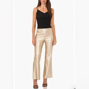 VINCE CAMUTO Metallic Flare Leg Pants